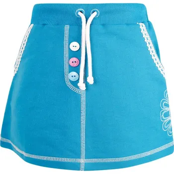 Dívčí sukně Dívčí bavlněná sukně Viky - vzor 18 - tyrkysová 92 - 98