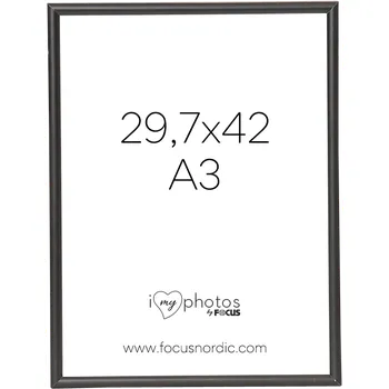 Rám na obraz Focus Can-Can hliníkový rámeček, černá, 29,7x42 cm (A3)