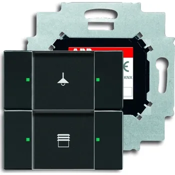 vypínač Prvek ovládací 2násobný ABB Future linear, Solo, Solo carat, Busch-axcent 2CKA006116A0195 antracitová