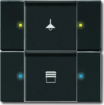 vypínač Prvek ovládací 2-/4násobný ABB Future linear, Solo, Solo carat, Busch-axcent 2CKA006116A0206 antracitová