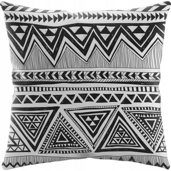 Povlak na dekorativní polštářek Dekorační povlak na polštář 43x43 cm, měkký VELVET, vzor asymetrické trojúhelníky