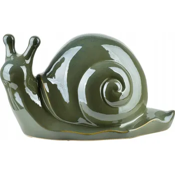 Figurka Keramická figurka šneka MAVE GREEN 34,5x18x19,5 cm zelená