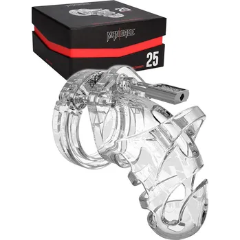 Pás cudnosti ManCage Klec na Kohout Model 25 - Transparentní