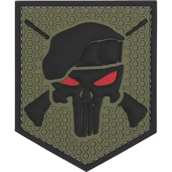 Nášivka 101 Inc. Company Nášivka na suchý zip Commando Punisher (plast 3D) - green (101 INC)