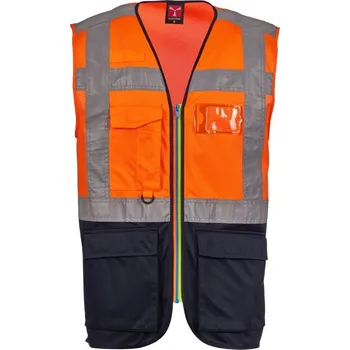 reflexní vesta Reflexní pracovní vesta Payper EXTROVERT Barva: Oranžová Fluo/ N, Velikost: XL