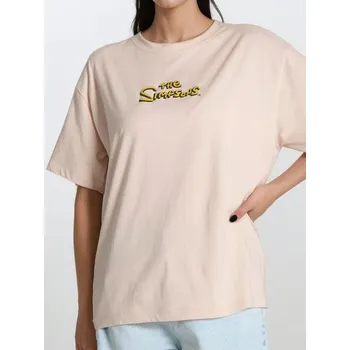 Oblečení a móda Sinsay - Tričko The Simpsons - béžová - 8720J-02X - 8720J-02X-XXS