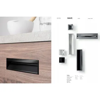 Nábytkové kování Nábytková úchytka zapuštěná ocel inox VIEFE 32