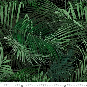 VODĚODOLNÁ LÁTKA OXFORD PALMOVÉ LISTY