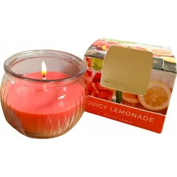 Svíčka Parafínová vonná svíčka ŠŤAVNATÁ LIMONÁDA Adena 1 ks