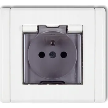 Elektrická zásuvka Bílá nástěnná Elektrická Zásuvka Karlik