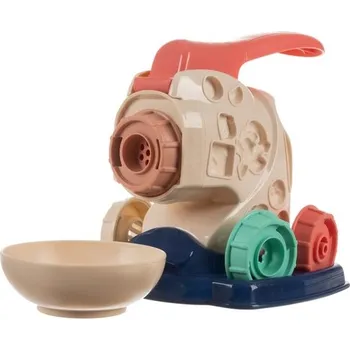 Hračka pro nejmenší Stroj na těstoviny - Sada s 10 barvami plastelíny a příslušenstvím