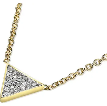 Řetízek Gems, Geometrický náhrdelník Parvati, kombinované zlato s brilianty, délka 45 cm, 585-38-5-8007.2ZB0.0.45.HSISC.000.32