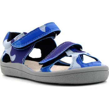Chlapecké sandály Beda Barefoot sandálky užší pata/kotník Blue military Velikost: 33