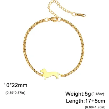 Náramek Dámský ocelový náramek s řetízkem | šperk - Box Chain-G