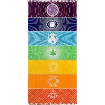 Jógová podložka Boho s třásněmi | boho dekorace - Barva , 150 x 70 cm