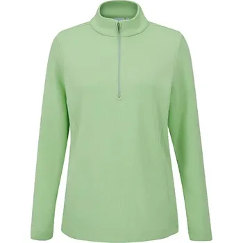 Ping Lyla half zip ribbed dámská fleecová mikina, mentolová dámské, 44