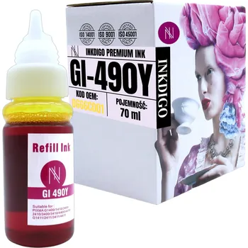 Žlutá inkoustová kazeta Inkdigo pro Canon