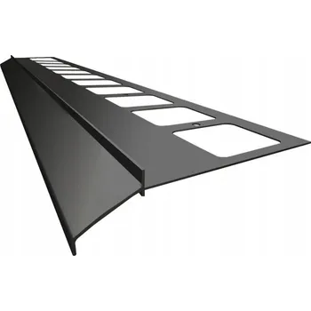 Stavební profil Balkónový a terasový okapový profil Renoplast K100 grafit