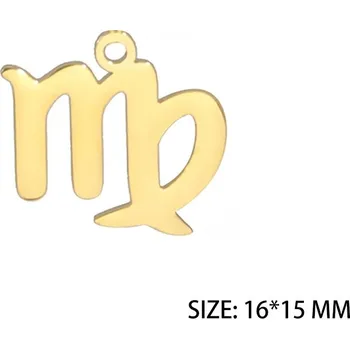 Přívěsek Ocelový přívěsek znamení zvěrokruhu | šperk - Panna Zlatá