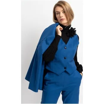 Dámská vesta CLICK Vesta 7-983 Modrá Ladies Fit 36