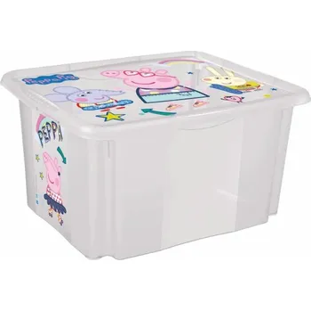 Úložný box KEEEPER Úložný box - KAROLINA, Prasátko Peppa, 15 l (VYSTAVENO NA PRODEJNĚ) Objem: 15 l, Barva: Prasátko Peppa
