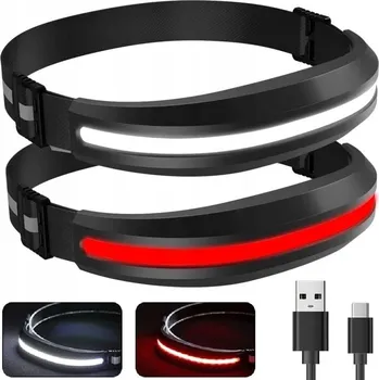 VÝKONNÁ ČELOVKA LED S COB PÁSKEM 230° TRÉNINK