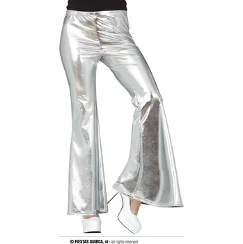Guirca Stříbrné dámské zvonové kalhoty Velikost: 38 - 40 (M)