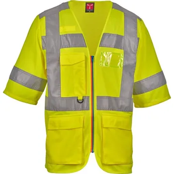 reflexní vesta Reflexní pracovní vesta Payper EXO Barva: Žlutá Fluo, Velikost: 4XL