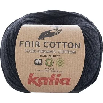 Příze Katia Fair Cotton 2 Black Pletací příze