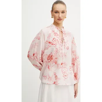 Dámská košile Košile Marella VITERBO dámská, růžová barva, vzorovaná, 2513111152200 03X, vel. 38