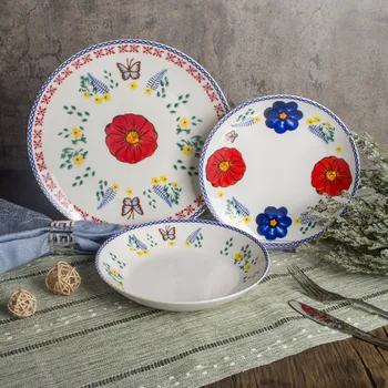 Talíř Jídelní Servis LIVELLO , Sada talířů pro 6 osob, 18 kusů, MAKI