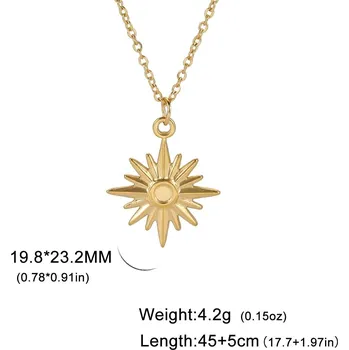 Náhrdelník Náhrdelník boho z oceli | šperky - 6 Sluneční zlato