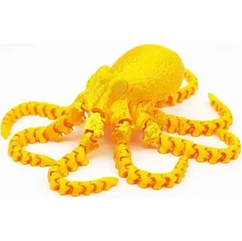 Dekorace do akvária 3D tištěná chobotnice 19 cm | akvarijní dekorace - Hedvábné zlato