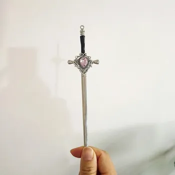 Luxusní kovová spona do vlasů ve tvaru meče | vlásenka meč | stylová ozdoba - as picture-200005184
