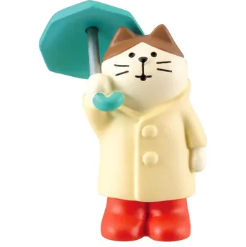 Japonská mini figurka kočky do bytu | dekorace na stůl, dárek pro milovníky koček - Modrý