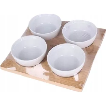 Smukee Servírovací sada s porcelánovými miskami, 5 dílů