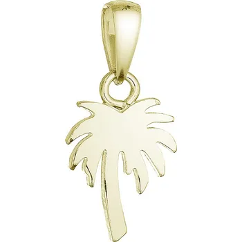 Přívěsek Pozlacený stříbrný přívěsek palma 64095