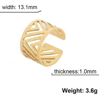 Prsten Dámský otevřený prsten | šperky - Styl 22 Zlatá barva