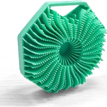 Koupelový kartáč Silikonový masážní kartáč do sprchy | koupelové potřeby - Zelený