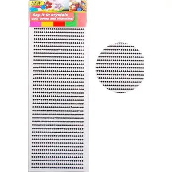 Make-up Kamínky na obličej třpytivé 3mm | Nalepovací třpytky, dětské samolepky - 5