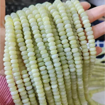 Náhrdelník Přírodní korálky 5x8mm | výroba šperků - Č.26 Lemon Jade , 5x8mm 33-35 ks