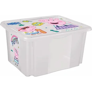 Úložný box KEEEPER Úložný box - KAROLINA, Prasátko Peppa, 30 l (VYSTAVENO NA PRODEJNĚ) Objem: 30 l, Barva: Prasátko Peppa