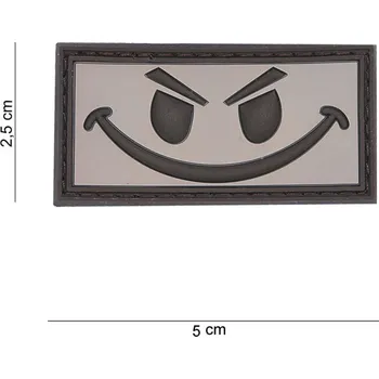 Nášivka 101 Inc. Company Nášivka na suchý zip Evil Smiley (plast 3D) - brown (101 INC)