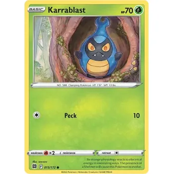 Sběratelská karetní hra Pokémon karta Karrablast 015/172