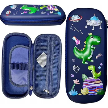 Penál ŠKOLNÍ PENÁL VYSTUŽENÝ ROZKLÁDACÍ 3D KOSMOS