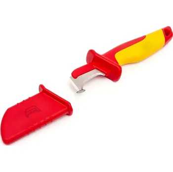 Pracovní nůž Profesionální elektrikářský kabelářský nůž s kapkou na kabely a vodiče VDE, 1000V (TrueTech)