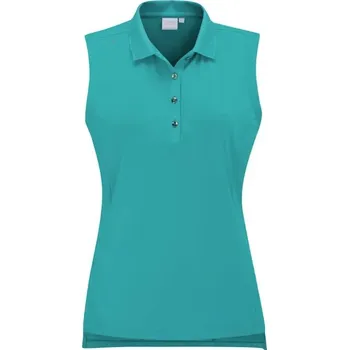 Ping Solene sleeveless dámské polo bez rukávů, tyrkysové 44