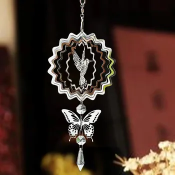 Zahradní dekorace 3d dekorace, lapač světla | zahradní dekorace | ozdoba zahrady - Kolibřík