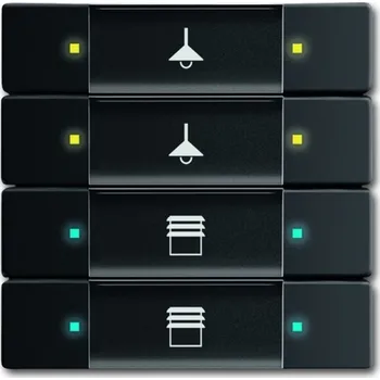 vypínač Prvek ovládací 4-/8násobný ABB Future linear, Busch-axcent 2CKA006117A0243 mechová černá