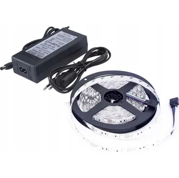 LED páska LED pásek s napájecím zdrojem BEMKO 2835, 300 LED, 12 V, 24 W, IP20, studená bílá, 5 m